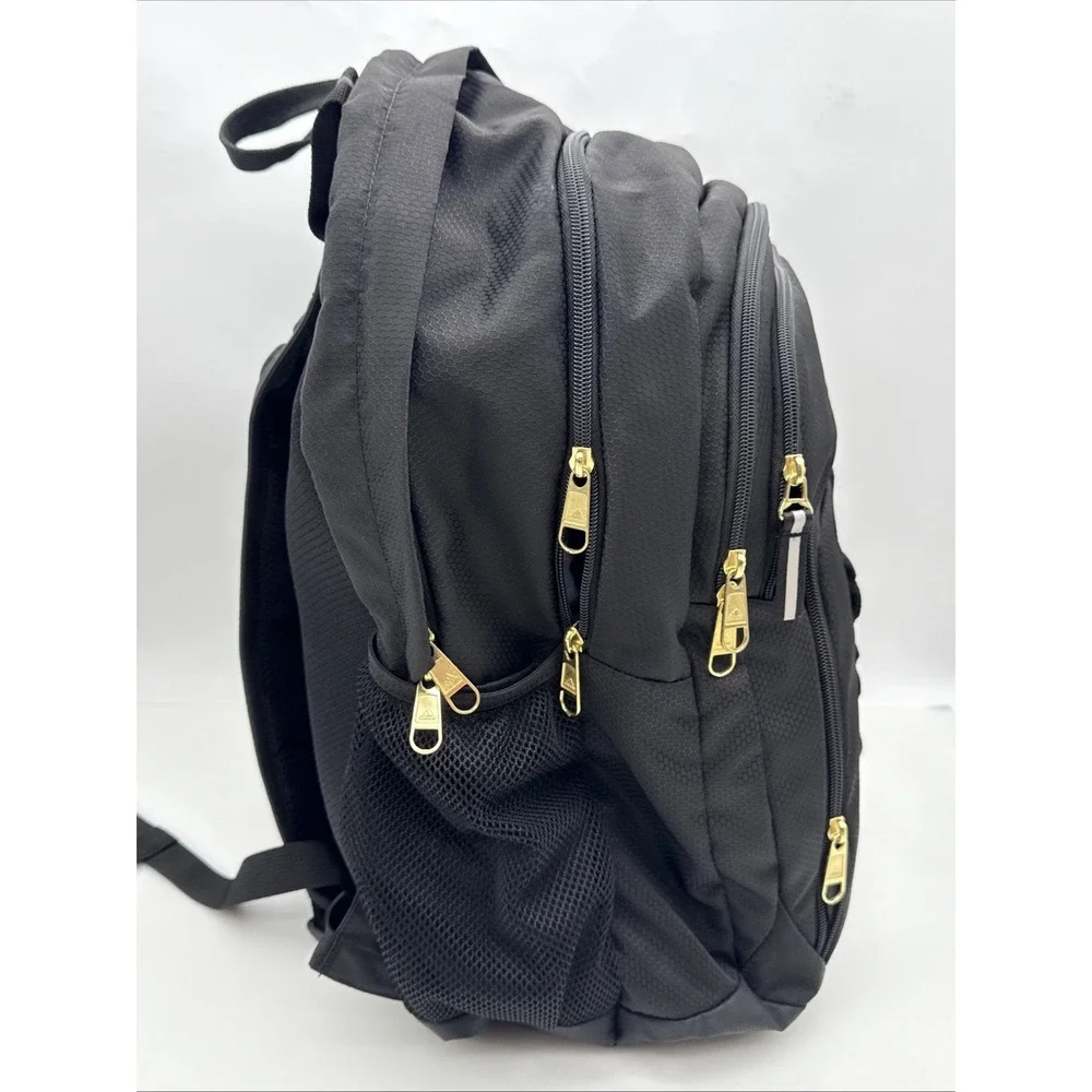 adidas Prime 6 Backpack Black Gold Metallic Honeycomb Ripstop LoadSpring Laptop
